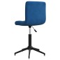 Esszimmerstühle 2 Stk. Drehbar Blau Samt Esszimmerstühle 2 Stk. Drehbar Blau Samt