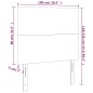 vidaXL LED Kopfteil Schwarz 100x5x118/128 cm Samt vidaXL LED Kopfteil Schwarz 100x5x118/128 cm Samt