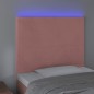 vidaXL LED Kopfteil Rosa 90x5x118/128 cm Samt vidaXL LED Kopfteil Rosa 90x5x118/128 cm Samt
