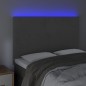 vidaXL LED Kopfteil Dunkelgrau 144x5x118/128 cm Samt vidaXL LED Kopfteil Dunkelgrau 144x5x118/128 cm Samt