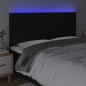 vidaXL LED Kopfteil Schwarz 200x5x118/128 cm Stoff vidaXL LED Kopfteil Schwarz 200x5x118/128 cm Stoff