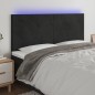 vidaXL LED Kopfteil Schwarz 200x5x118/128 cm Samt vidaXL LED Kopfteil Schwarz 200x5x118/128 cm Samt