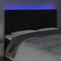 vidaXL LED Kopfteil Schwarz 200x5x118/128 cm Samt vidaXL LED Kopfteil Schwarz 200x5x118/128 cm Samt
