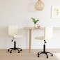 Esszimmerstühle 2 Stk. Drehbar Creme Samt Esszimmerstühle 2 Stk. Drehbar Creme Samt