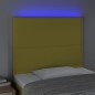 vidaXL LED Kopfteil Grün 100x5x118/128 cm Stoff vidaXL LED Kopfteil Grün 100x5x118/128 cm Stoff