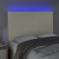vidaXL LED Kopfteil Creme 144x5x118/128 cm Kunstleder vidaXL LED Kopfteil Creme 144x5x118/128 cm Kunstleder