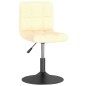 Esszimmerstühle 2 Stk. Drehbar Creme Samt Esszimmerstühle 2 Stk. Drehbar Creme Samt