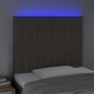 vidaXL LED Kopfteil Taupe 90x5x118/128 cm Stoff vidaXL LED Kopfteil Taupe 90x5x118/128 cm Stoff