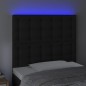 vidaXL LED Kopfteil Schwarz 80x5x118/128 cm Kunstleder vidaXL LED Kopfteil Schwarz 80x5x118/128 cm Kunstleder