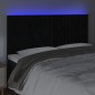vidaXL LED Kopfteil Schwarz 160x5x118/128 cm Samt vidaXL LED Kopfteil Schwarz 160x5x118/128 cm Samt