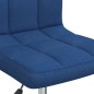Esszimmerstühle 2 Stk. Drehbar Blau Stoff Esszimmerstühle 2 Stk. Drehbar Blau Stoff