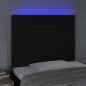 vidaXL LED Kopfteil Schwarz 100x5x118/128 cm Stoff vidaXL LED Kopfteil Schwarz 100x5x118/128 cm Stoff