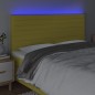 vidaXL LED Kopfteil Grün 160x5x118/128 cm Stoff vidaXL LED Kopfteil Grün 160x5x118/128 cm Stoff