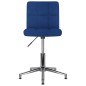 Esszimmerstühle 2 Stk. Drehbar Blau Stoff Esszimmerstühle 2 Stk. Drehbar Blau Stoff
