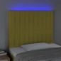 vidaXL LED Kopfteil Grün 80x5x118/128 cm Stoff vidaXL LED Kopfteil Grün 80x5x118/128 cm Stoff