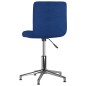Esszimmerstühle 2 Stk. Drehbar Blau Stoff Esszimmerstühle 2 Stk. Drehbar Blau Stoff
