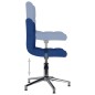 Esszimmerstühle 2 Stk. Drehbar Blau Stoff Esszimmerstühle 2 Stk. Drehbar Blau Stoff