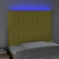 vidaXL LED Kopfteil Grün 100x5x118/128 cm Stoff vidaXL LED Kopfteil Grün 100x5x118/128 cm Stoff