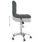 vidaXL Esszimmerstühle 2 Stk. Drehbar Dunkelgrau Stoff vidaXL Esszimmerstühle 2 Stk. Drehbar Dunkelgrau Stoff