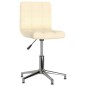 Esszimmerstühle 2 Stk. Drehbar Creme Stoff Esszimmerstühle 2 Stk. Drehbar Creme Stoff