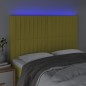 vidaXL LED Kopfteil Grün 144x5x118/128 cm Stoff vidaXL LED Kopfteil Grün 144x5x118/128 cm Stoff