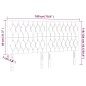 vidaXL LED Kopfteil Schwarz 180x7x118/128 cm Stoff vidaXL LED Kopfteil Schwarz 180x7x118/128 cm Stoff