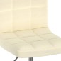 Esszimmerstühle 2 Stk. Drehbar Creme Stoff Esszimmerstühle 2 Stk. Drehbar Creme Stoff