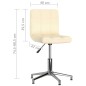 Esszimmerstühle 2 Stk. Drehbar Creme Stoff Esszimmerstühle 2 Stk. Drehbar Creme Stoff