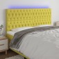 vidaXL LED Kopfteil Grün 200x7x118/128 cm Stoff vidaXL LED Kopfteil Grün 200x7x118/128 cm Stoff