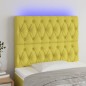 vidaXL LED Kopfteil Grün 100x7x118/128 cm Stoff vidaXL LED Kopfteil Grün 100x7x118/128 cm Stoff