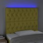 vidaXL LED Kopfteil Grün 100x7x118/128 cm Stoff vidaXL LED Kopfteil Grün 100x7x118/128 cm Stoff