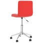 Esszimmerstühle 2 Stk. Drehbar Rot Kunstleder Esszimmerstühle 2 Stk. Drehbar Rot Kunstleder