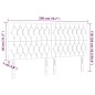 vidaXL LED Kopfteil Dunkelblau 200x7x118/128 cm Samt vidaXL LED Kopfteil Dunkelblau 200x7x118/128 cm Samt