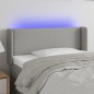 vidaXL LED Kopfteil Hellgrau 103x16x78/88 cm Stoff vidaXL LED Kopfteil Hellgrau 103x16x78/88 cm Stoff