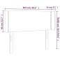 vidaXL LED Kopfteil Hellgrau 103x16x78/88 cm Stoff vidaXL LED Kopfteil Hellgrau 103x16x78/88 cm Stoff