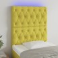 vidaXL LED Kopfteil Grün 80x7x118/128 cm Stoff vidaXL LED Kopfteil Grün 80x7x118/128 cm Stoff