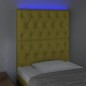 vidaXL LED Kopfteil Grün 80x7x118/128 cm Stoff vidaXL LED Kopfteil Grün 80x7x118/128 cm Stoff