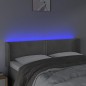vidaXL LED Kopfteil Hellgrau 147x16x78/88 cm Samt vidaXL LED Kopfteil Hellgrau 147x16x78/88 cm Samt