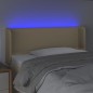 vidaXL LED Kopfteil Creme 83x16x78/88 cm Stoff vidaXL LED Kopfteil Creme 83x16x78/88 cm Stoff