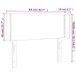 vidaXL LED Kopfteil Creme 83x16x78/88 cm Stoff vidaXL LED Kopfteil Creme 83x16x78/88 cm Stoff