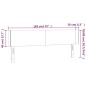 vidaXL LED Kopfteil Creme 183x16x78/88 cm Stoff vidaXL LED Kopfteil Creme 183x16x78/88 cm Stoff