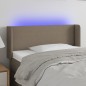 vidaXL LED Kopfteil Taupe 103x16x78/88 cm Stoff vidaXL LED Kopfteil Taupe 103x16x78/88 cm Stoff