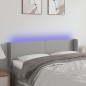 vidaXL LED Kopfteil Hellgrau 147x16x78/88 cm Stoff vidaXL LED Kopfteil Hellgrau 147x16x78/88 cm Stoff