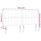 vidaXL LED Kopfteil Dunkelgrau 160x5x118/128 cm Samt vidaXL LED Kopfteil Dunkelgrau 160x5x118/128 cm Samt