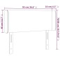 vidaXL LED Kopfteil Blau 93x16x78/88 cm Stoff vidaXL LED Kopfteil Blau 93x16x78/88 cm Stoff