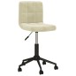 Esszimmerstühle 2 Stk. Drehbar Creme Samt Esszimmerstühle 2 Stk. Drehbar Creme Samt