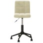 Esszimmerstühle 2 Stk. Drehbar Creme Samt Esszimmerstühle 2 Stk. Drehbar Creme Samt