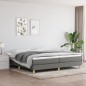 vidaXL Bettgestell ohne Matratze Dunkelgrau 200x200 cm Stoff vidaXL Bettgestell ohne Matratze Dunkelgrau 200x200 cm Stoff