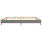 vidaXL Bettgestell ohne Matratze Dunkelgrau 200x200 cm Stoff vidaXL Bettgestell ohne Matratze Dunkelgrau 200x200 cm Stoff