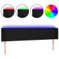 vidaXL LED Kopfteil Schwarz 163x16x78/88 cm Stoff vidaXL LED Kopfteil Schwarz 163x16x78/88 cm Stoff